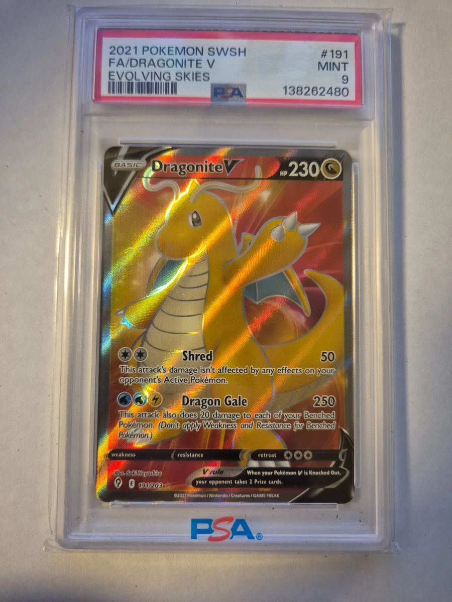 pokemon dragonite v card value Graded: Alt PSA 10 SWSH235 / Promo Card Type / HP / Stage Dragonite V - SWSH235 -