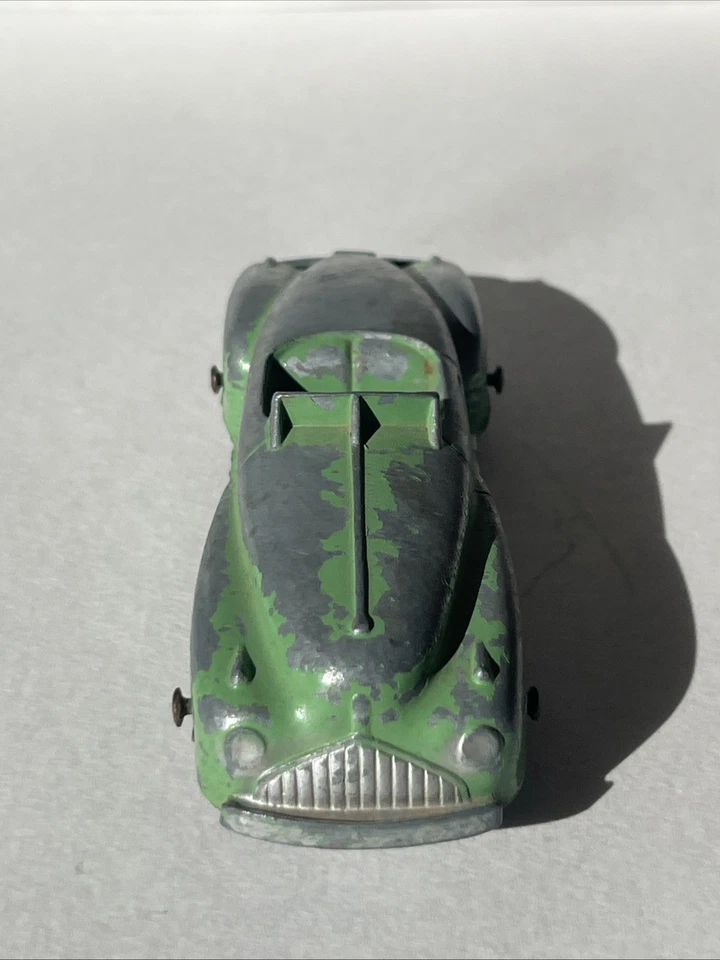 Vtg Tootsietoy Green Buick Roadster Convertible Black Tires 1940's USA - Image 3 of 4