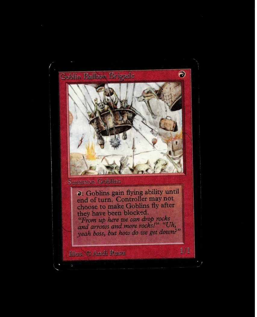 Magic the Gathering - GOBLIN BALLOON BRIGADE Beta MTG