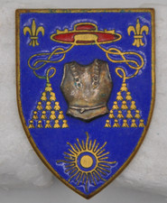 Cavalerie - 6° Régiment de cuirassiers OFSI Valois dos lisse émail d'époque