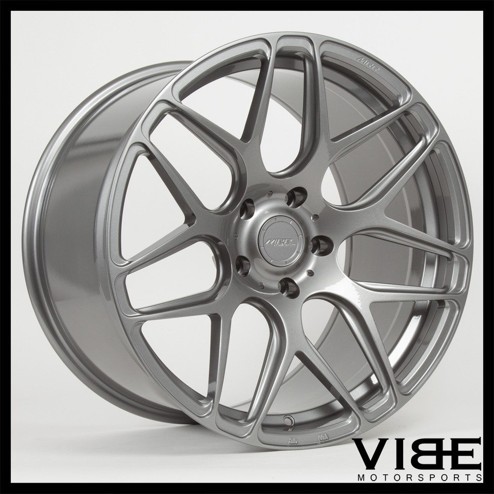 21" MRR FS01 GUNMETAL FLOW FORGED CONCAVE WHEELS RIMS FITS MASERATI GHIBLI