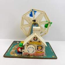 Vintage Fisher Price Little People Music Box Ferris Wheel 969 Works Read Vintage Fisher Price Little People Music Box Ferris Wheel 969 Works Read