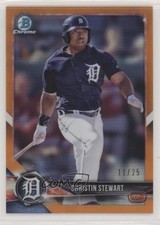 2018 Bowman Chrome Prospects Orange Refractor 11/25 Christin Stewart #BCP130 s3g