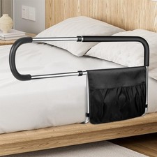 Bed Rails for Elderly Adults Safety, Stainless Steel Bed Assist Rail with Adj...