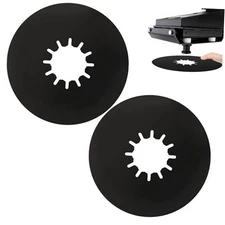  (2 Pack) 5th Wheel Hitch Lube Plate 10in RV Camper Trailer 10inch-2pk Black