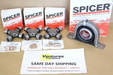 1999-2014 Ford F250 F350 4X4 Rear Driveshaft Bearing Greaseable U Joint Kit 1410