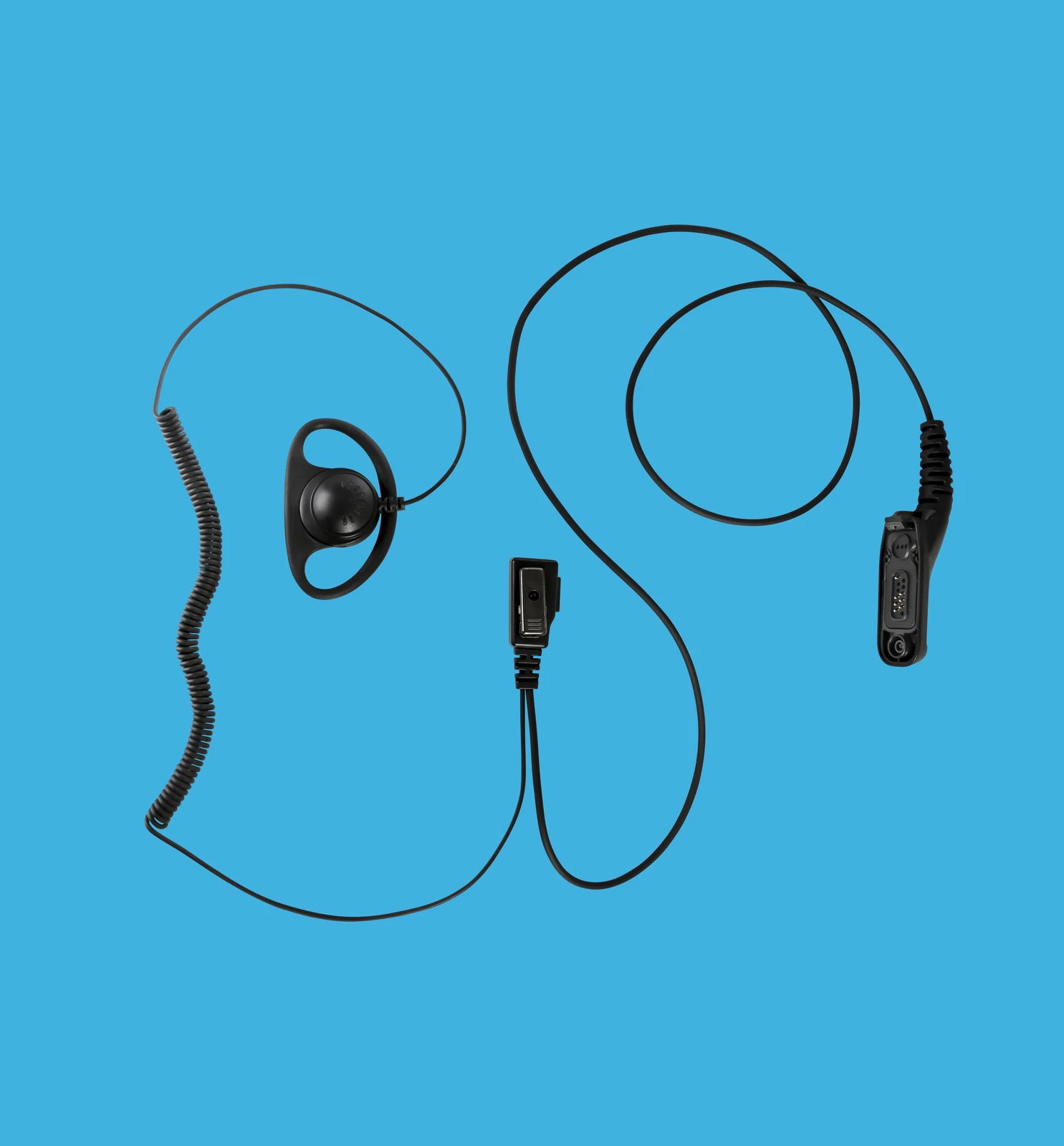 Event Receptionist D-Shape Earhanger Headset PTT for Motorola DGP-8550 Portable