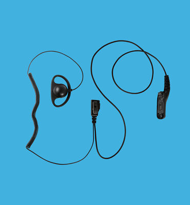 Event Receptionist D-Shape Earhanger Headset PTT for Motorola DGP-8550 Portable