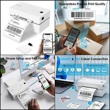 Label Printer Shipping Thermal Bluetooth Wireless Phomemo Paper Small Business