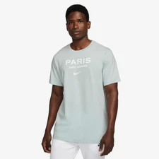 Nike PSG Paris Saint-Germain  Swoosh Tee - Aura Blue XL NEW