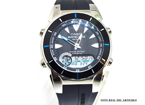 VINTAGE WATCH CASIO MRP-700-1AV QW.3796 CHINA, WR.100m AÑO 2006. - Imagen 6 de 9