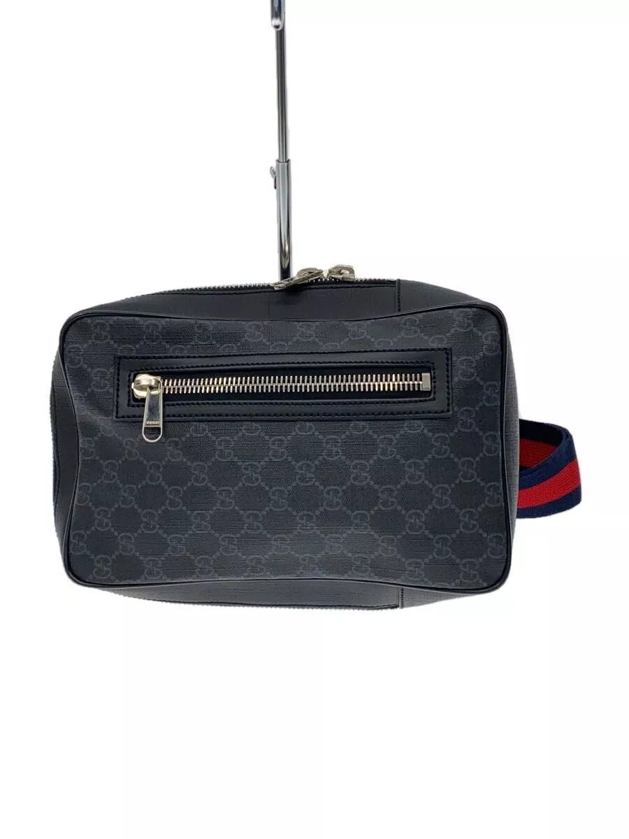 GUCCI sac taille corps GG Supreme noir motif total occasion