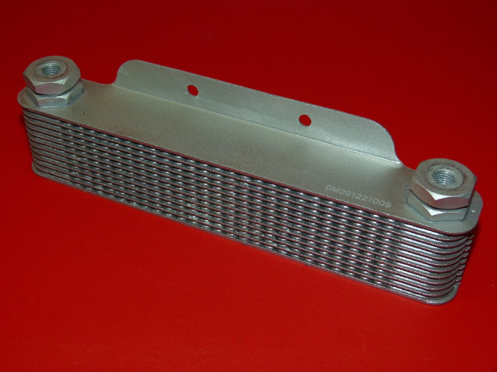 Radiateur d'huile Dirt Bike haute performance avec durites tressées bleues