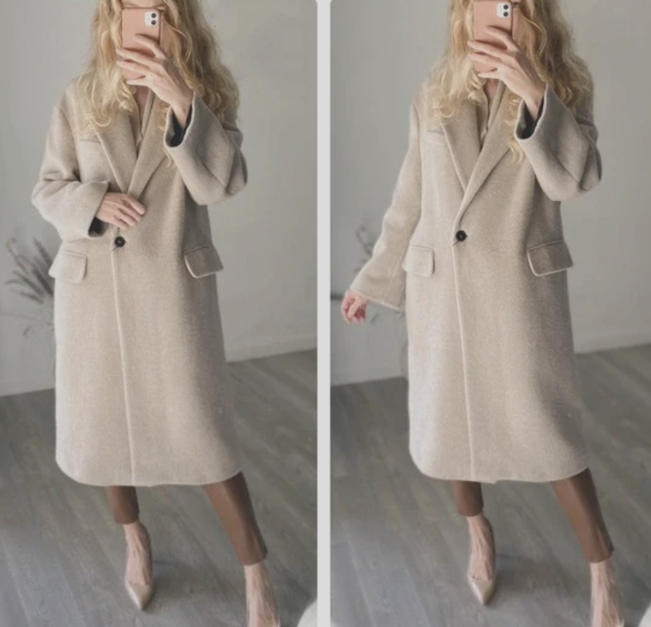 ZARA WOMEN NEW OVERSIZED MANTECO WOOL BLEND COAT TAUPE GRAY ZARA WOMEN NEW OVERSIZED MANTECO WOOL BLEND COAT TAUPE GRAY
