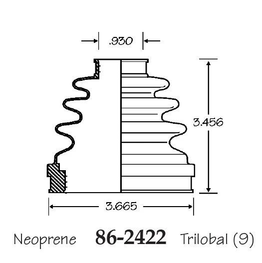 Bota de eje CV interior y exterior para Volvo C30 2010-2013 Foto 2 de 4