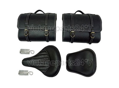 Royal Enfield 350cc 500cc Classic Front and Rear Seats with Saddlebags and