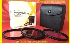 46mm Filter Kit UV CPL FD FD-L to Panasonic LUMIX DMC-FZ18 FZ28 FZ30 FZ35 FZ38