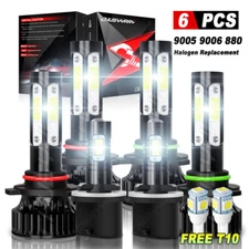 LED Headlights -Fog Lights Bulbs Kit For Chevy Silverado 1500 2500 HD 1999-2002