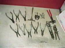 Tools Lot (14) Mechanic K-D Snap Ring Pliers, 202,875, Valve Spring Compressor