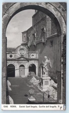 RPPC Castel S. Angelo - Cortile delle'Angelo - Roma- Rome ITALY Postcard