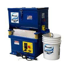 Vibration Deburr Machine WhisperShake 2.5 Cubic Foot Vibratory Finishing Tumbler