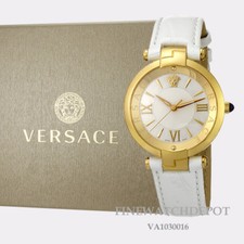 Authentic Women's Versace Revive White Leather Watch VAI030016