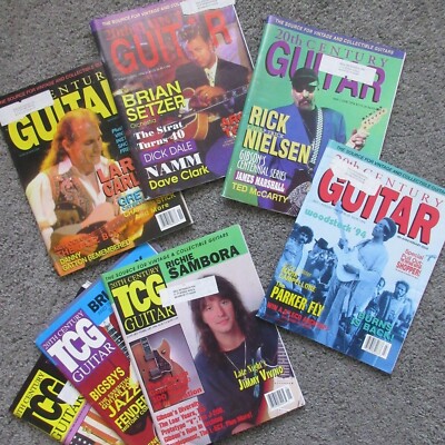VTG GUITAR MAGAZINE LOT RICHIE SAMBORA HENDRIX BRIAN MAY SETZER NIELSEN KALB +