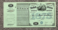 US SPECIAL TAX REVENUE STAMP - 1875 $25 DEALER IN LEAF TOBACCO NICE LOOK!!!!!
