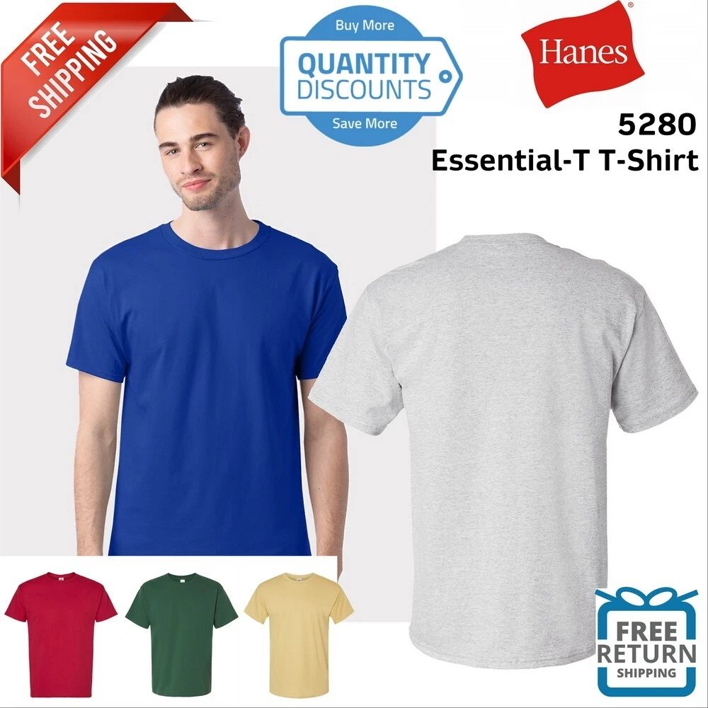 T Shirt For Men Summer Cotton Tops Solid Colors Blank Tshirts O-neck Men  Clothing Plus Size M to 5XL