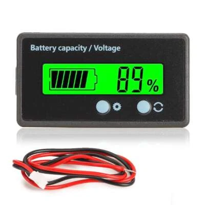 12V/24V/36/48V Battery Status Charge LCD Digital Indicator Monitor Meter Gauge