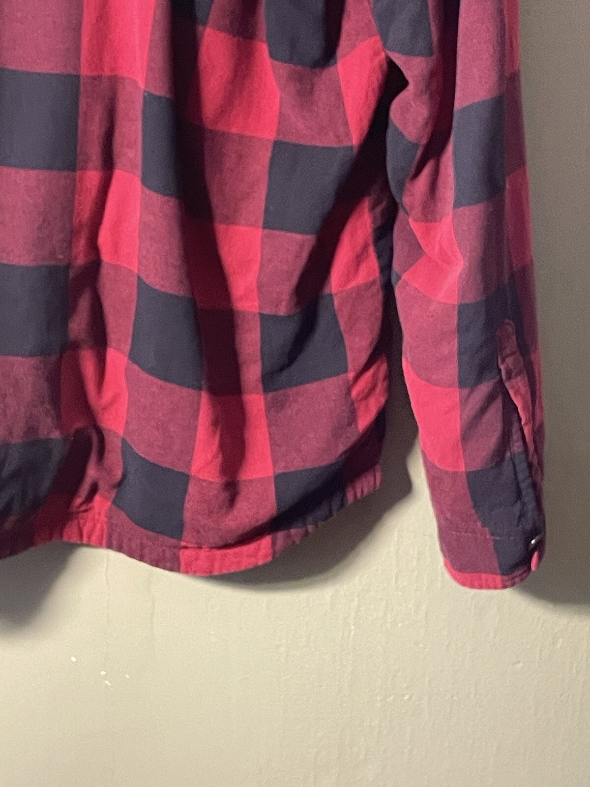 Alaska 1959 Wilderness Gear 19A59 Red Plaid Flannel Zip Hoodie Jacket Men's XL