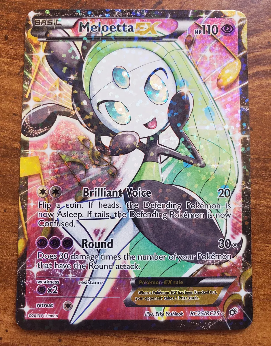 Pokémon TCG Meloetta-EX Legendary Treasures RC25/RC25 Full Art