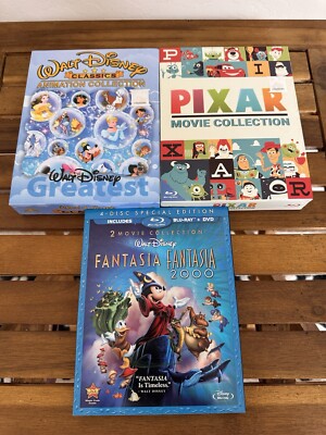 Walt Disney Classics 8 Disc Animation Collection + Pixar 8 Disc ...