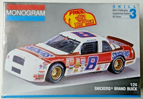 Monogram #8 SNICKERS Buick Regal New Sealed NASCAR w Free Collectors Card 1991 - 第 1/4 張圖片