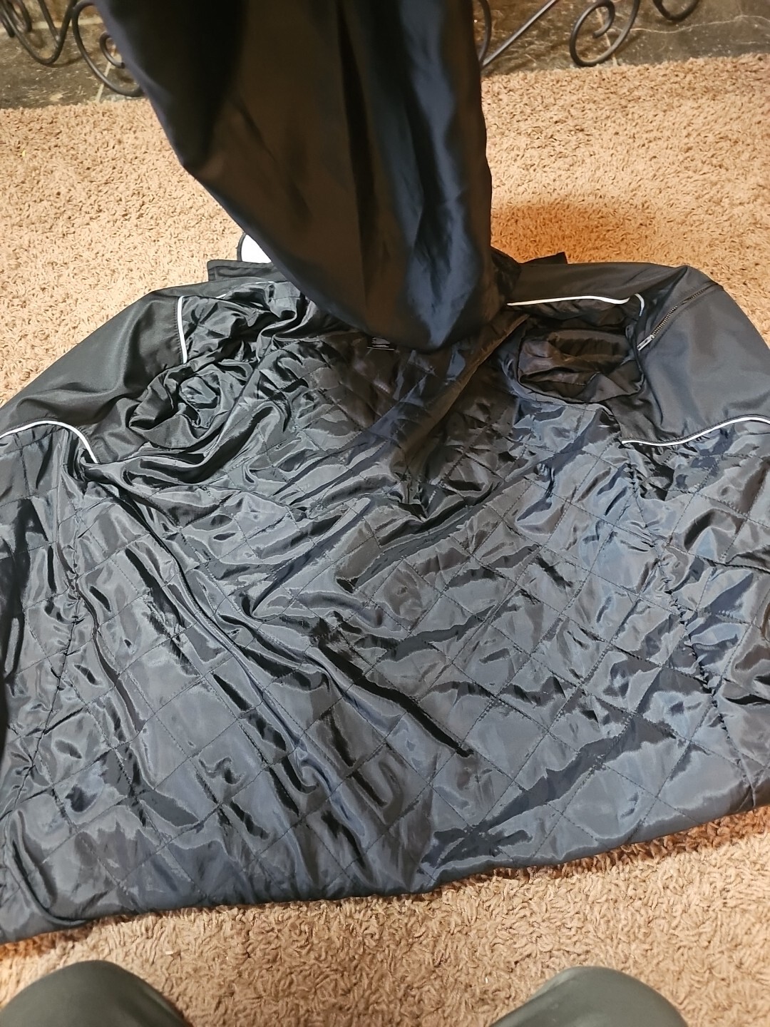 Structure Overcoat Polyester Jacket Men's Medium - image 14