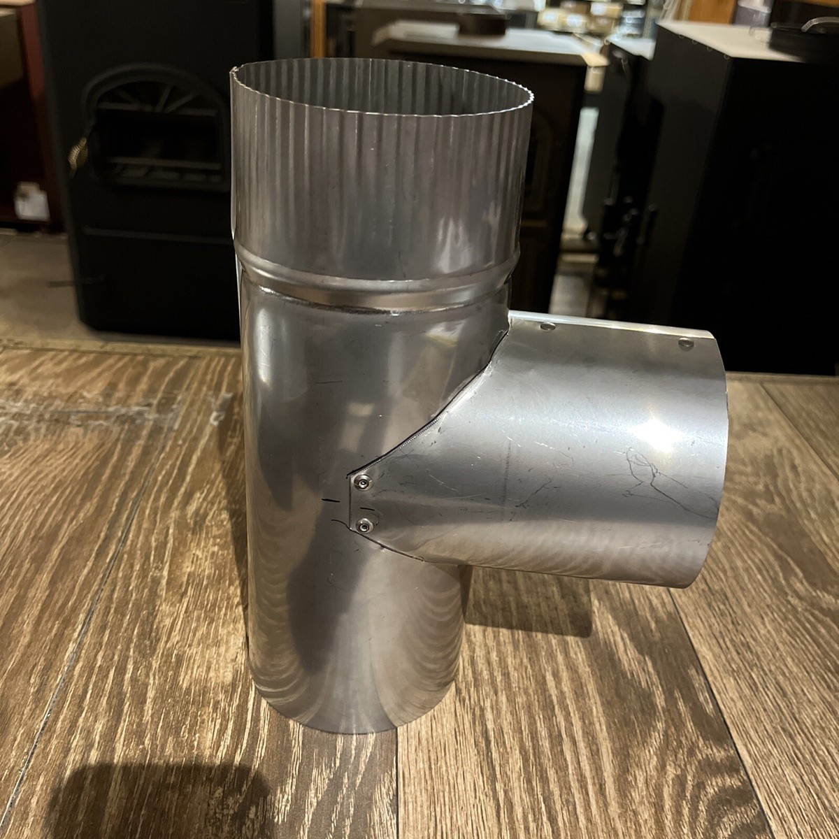 4” Stainless Steel Stove Pipe Tee (coal Stove Direct Vent And Other Uses!)  | eBay