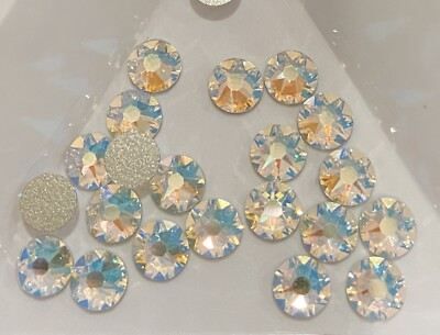 #ad CRYSTAL SHIMMER CLEAR 16ss 4mm IHC 2088 Austrian Flatback Rhinestones 144 pcs $12.00