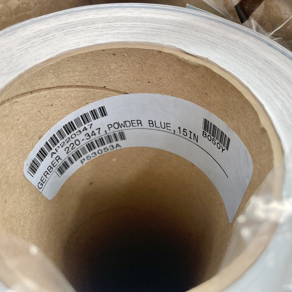 Gerber 220-10 3M Scotchcal Powder Blue HP Film Cast Sign Vinyl 15" 50 YD P53053A | eBay