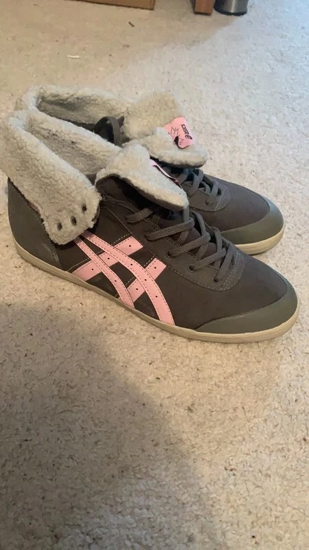 Scarpe da ginnastica alte Asics da uomo grigie e rosa TAGLIA 6 5 Consegna super veloce