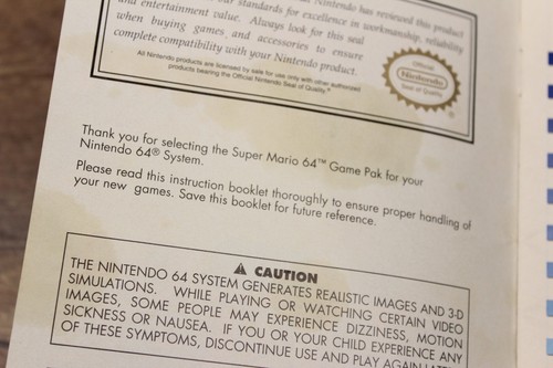 Yoshi's Story & Super Mario 64 Nintendo 64 N64 Instruction Manual Booklets - Picture 11 of 14