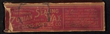 Zubian Sealing Wax Dicks-Pontius Co. Dayton OH c1900 w/ Product 7 1/2"