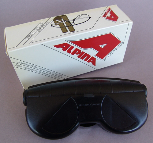 OCCHIALI DA SOLE ALPINA PROCAR SERIES CON SCATOLA ORIGINALE E ASTUCCIO, taglia 63/135 GRANDE ORO W.GERMANY - Foto 4 di 17