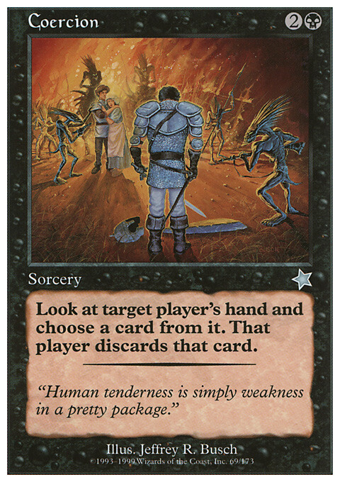 Magic the Gathering MTG Coercion (69) Starter 1999   LP