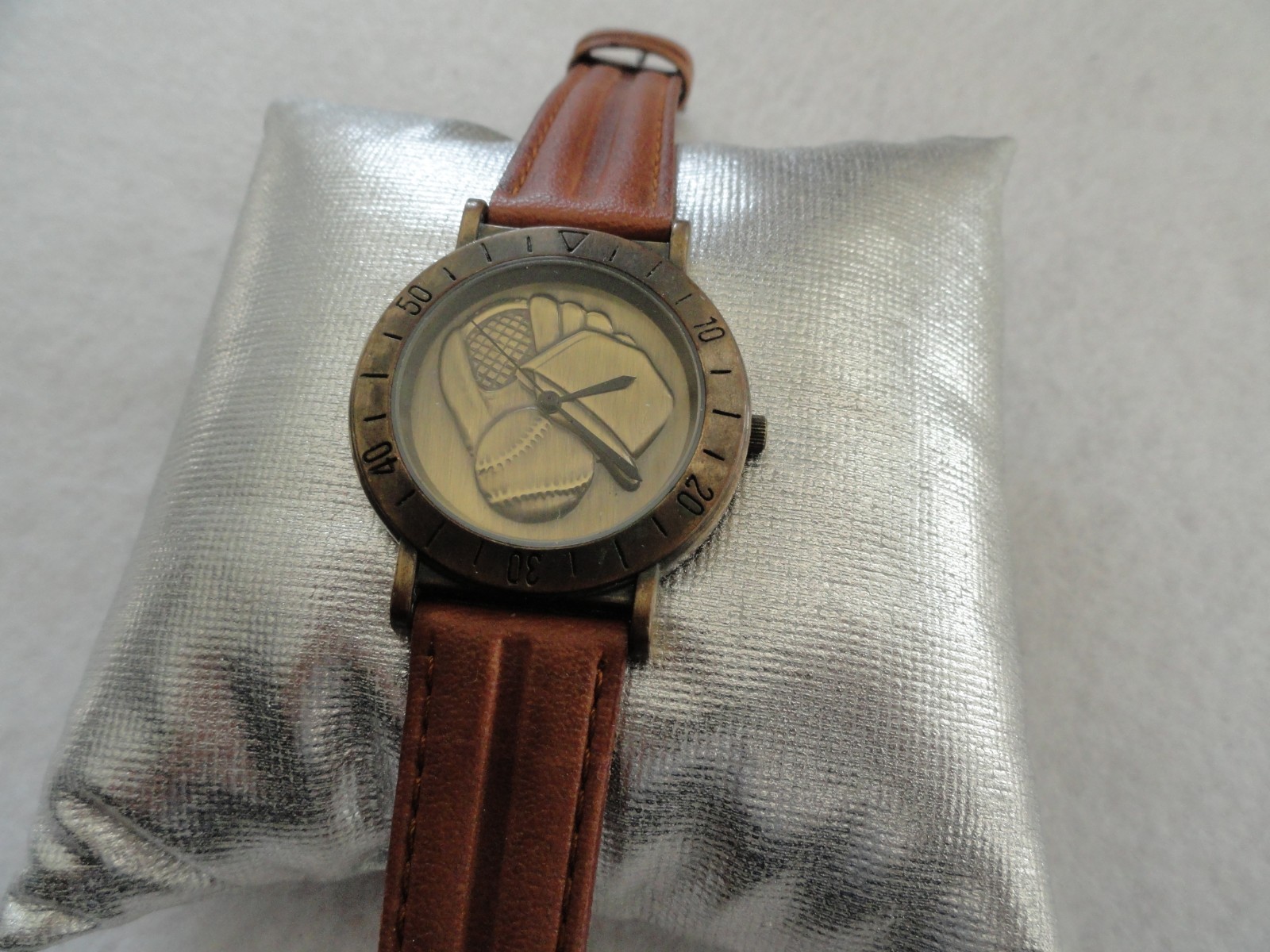 Baseball Glove, Ball and Hat Quartz Men's Watch by Cedar Creek