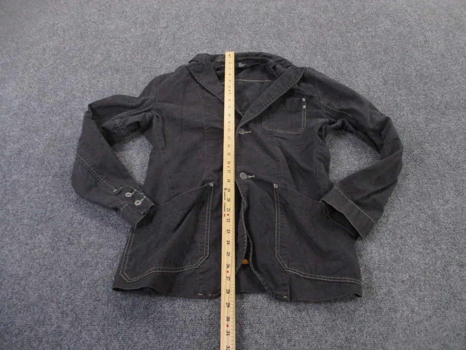 Diesel 夹克女式 M 灰色帆布卡车司机工作服轻便户外成人 — 第 3/4 张图片