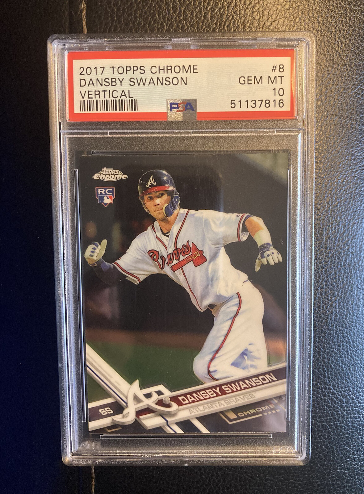 2017 Topps Chrome # 8 Dansby Swanson PSA 10