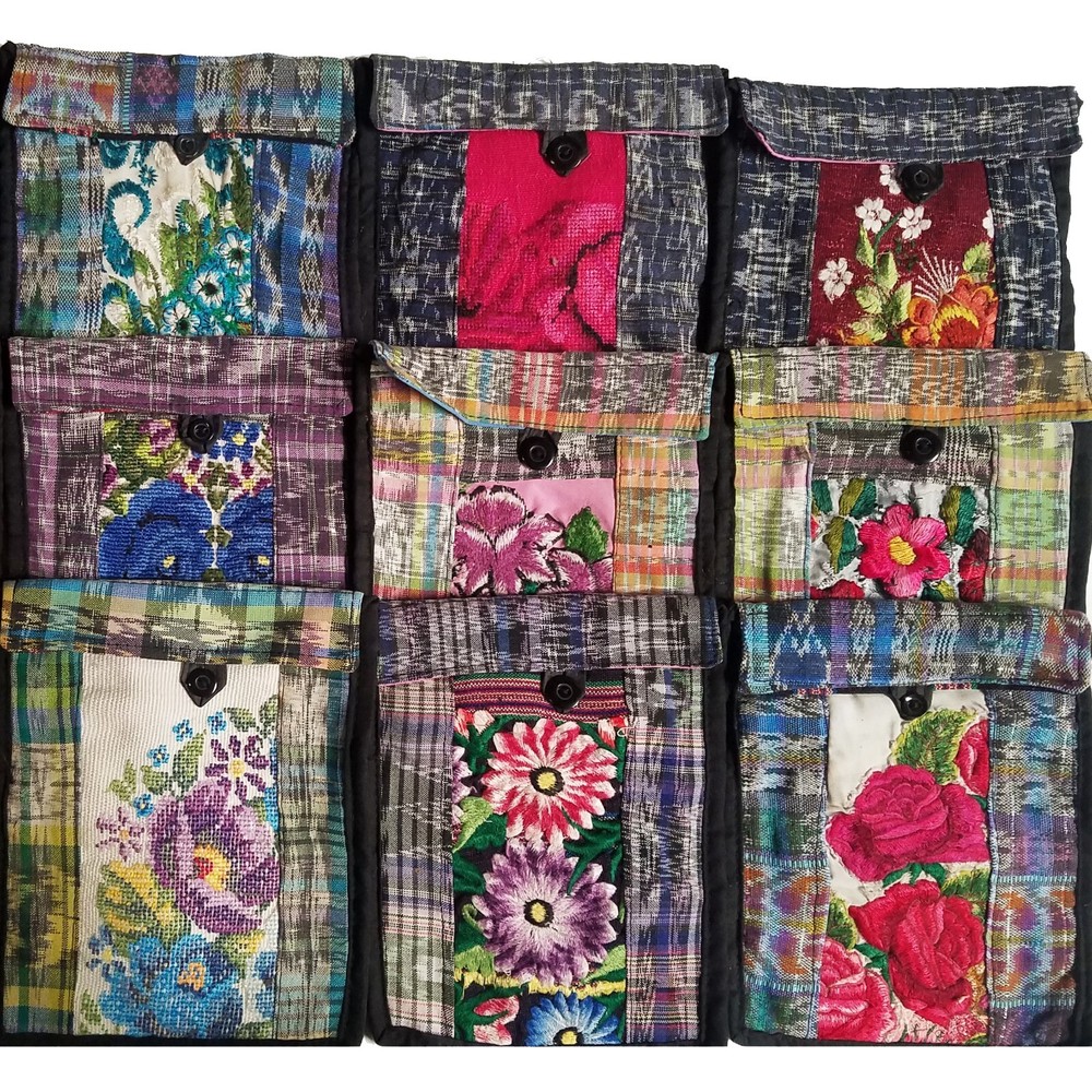 10 Guatemalan Pouches with Embroidery Crossbody Bags Shoulder Pouch Hippie Purse