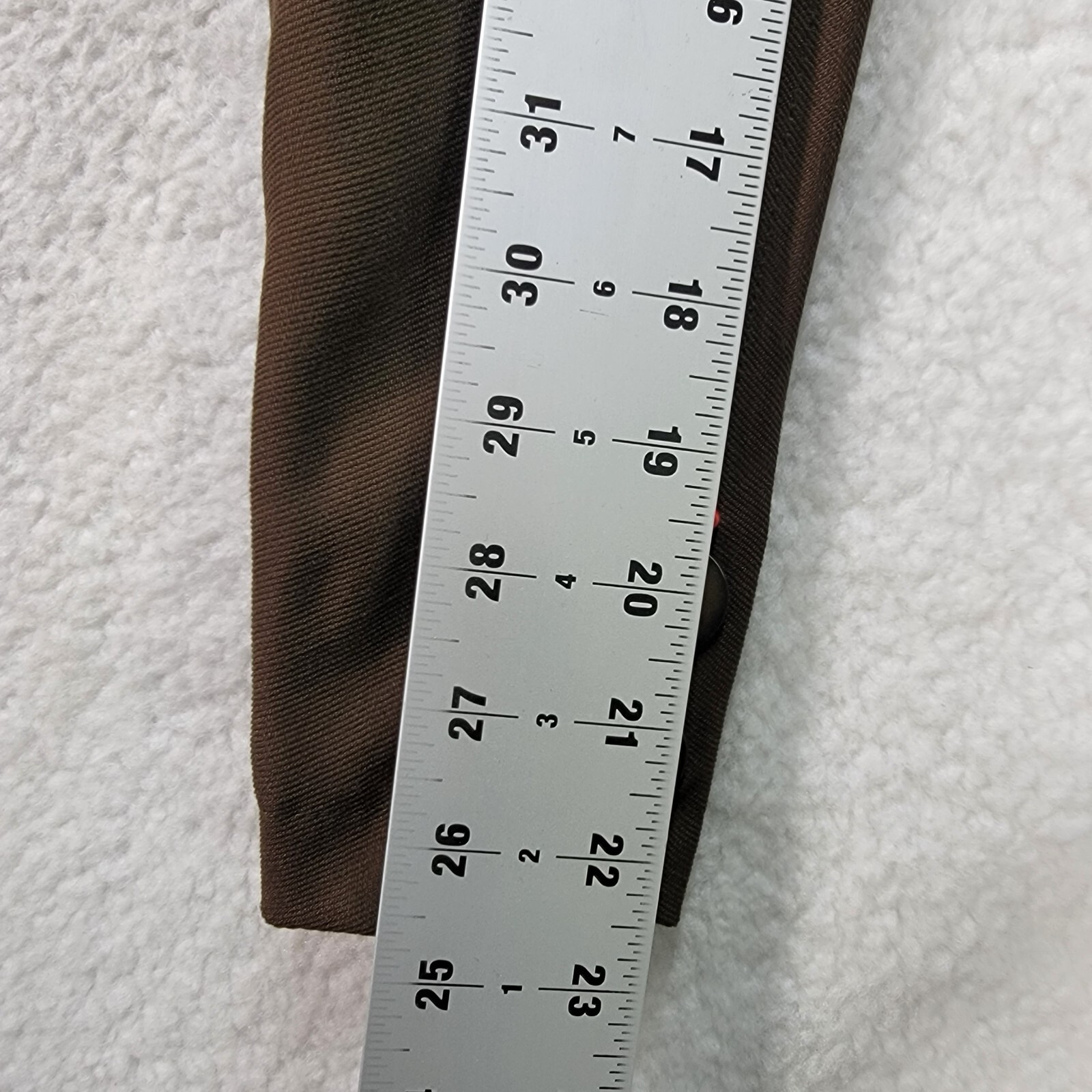 Vtg Howard Wolf Brown Mock Neck Rare Unique Boxy Midi Shift Womens Dress Size 4 image 10