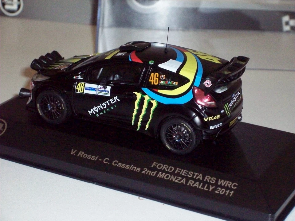 IXO/T9 1/43 FORD FIESTA RS #46 VALENTINO ROSSI/C. CASSINA 2° RALLY DI MONZA 2011 - Immagine 4 di 4