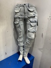 copper rivet light sand blue jeans